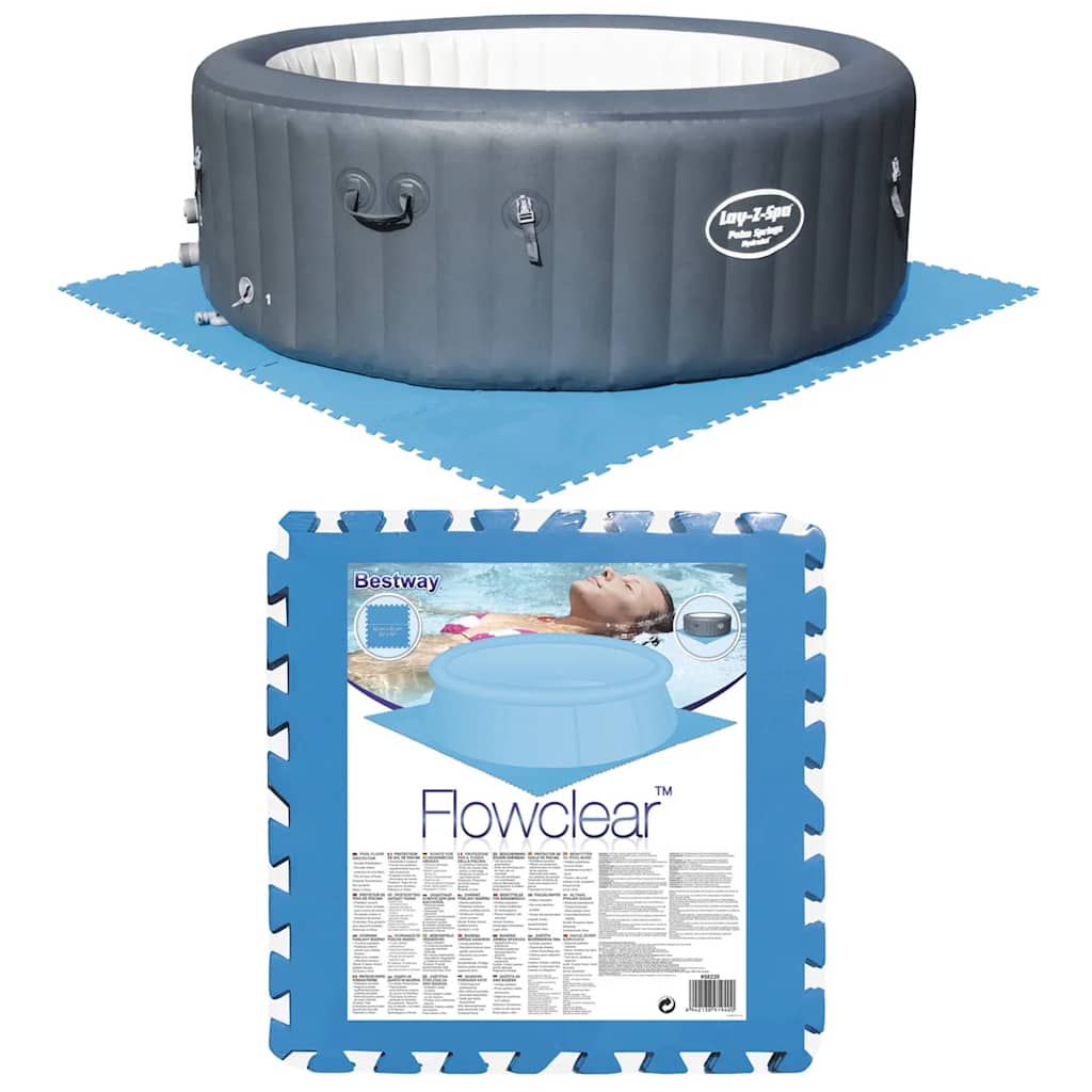 Bestway protetores para piso de piscinas 8 pcs azul 58220