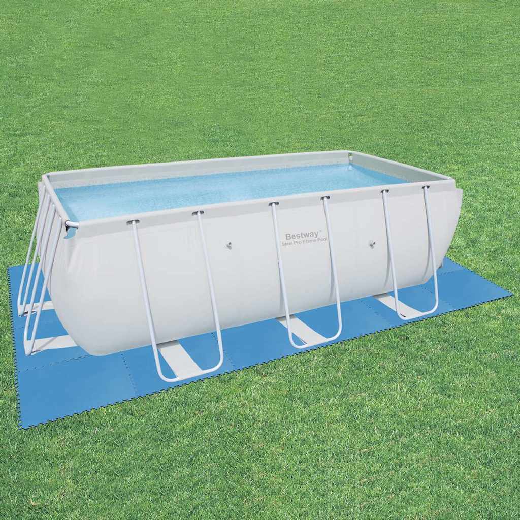 Bestway protetores para piso de piscinas 8 pcs azul 58220