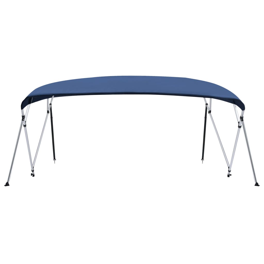 Toldo em 4 arcos bimini 243x(230-244)x137 cm azul-marinho