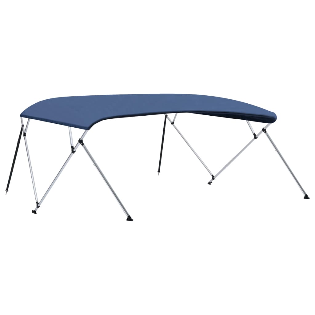 Toldo em 4 arcos bimini 243x(230-244)x137 cm azul-marinho