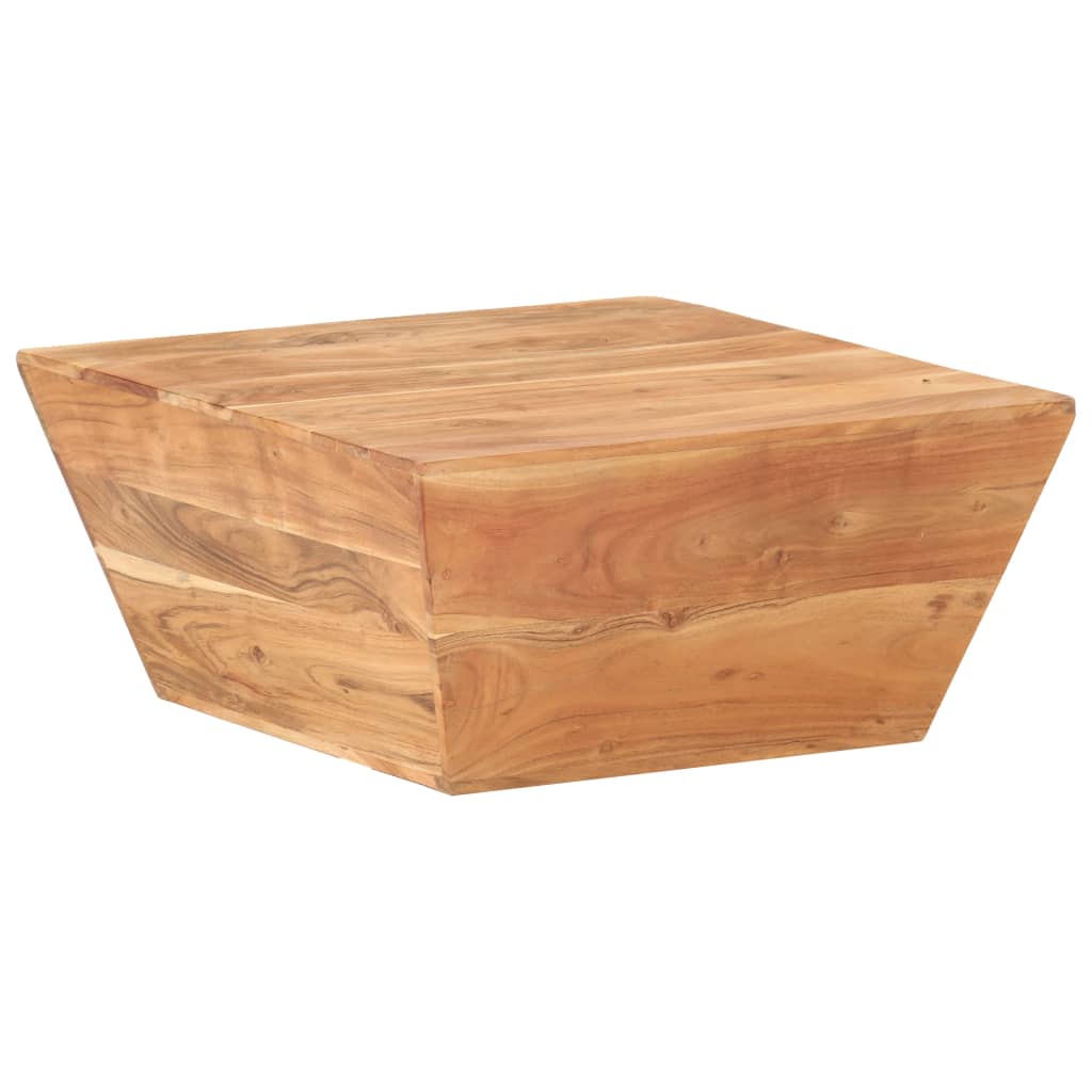 Mesa de centro em forma de v 66x66x30 cm acácia maciça
