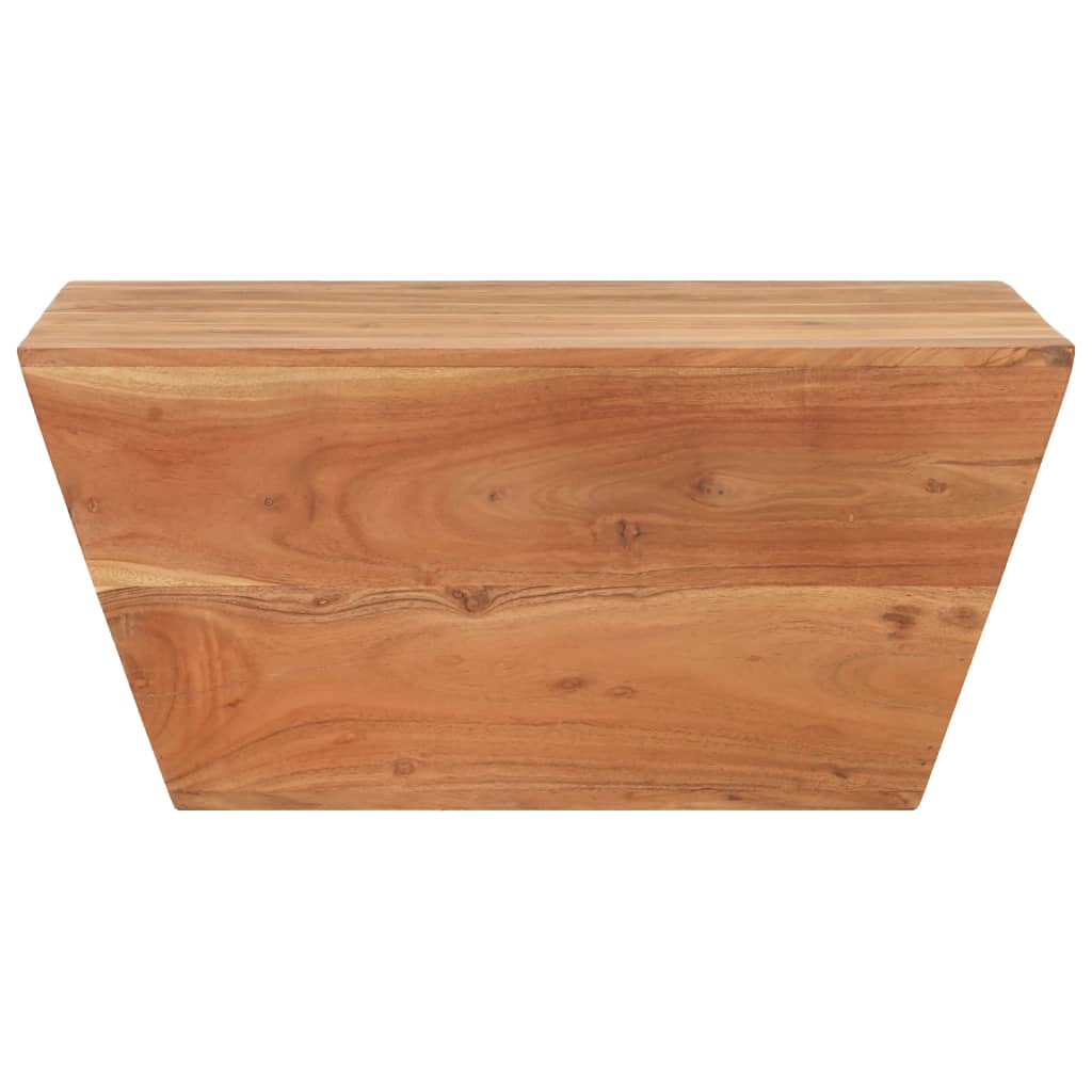 Mesa de centro em forma de v 66x66x30 cm acácia maciça
