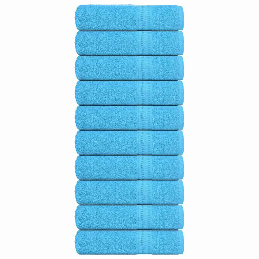Toalhas de banho frogn 10 pcs 100x150cm 360 g/m² turquesa