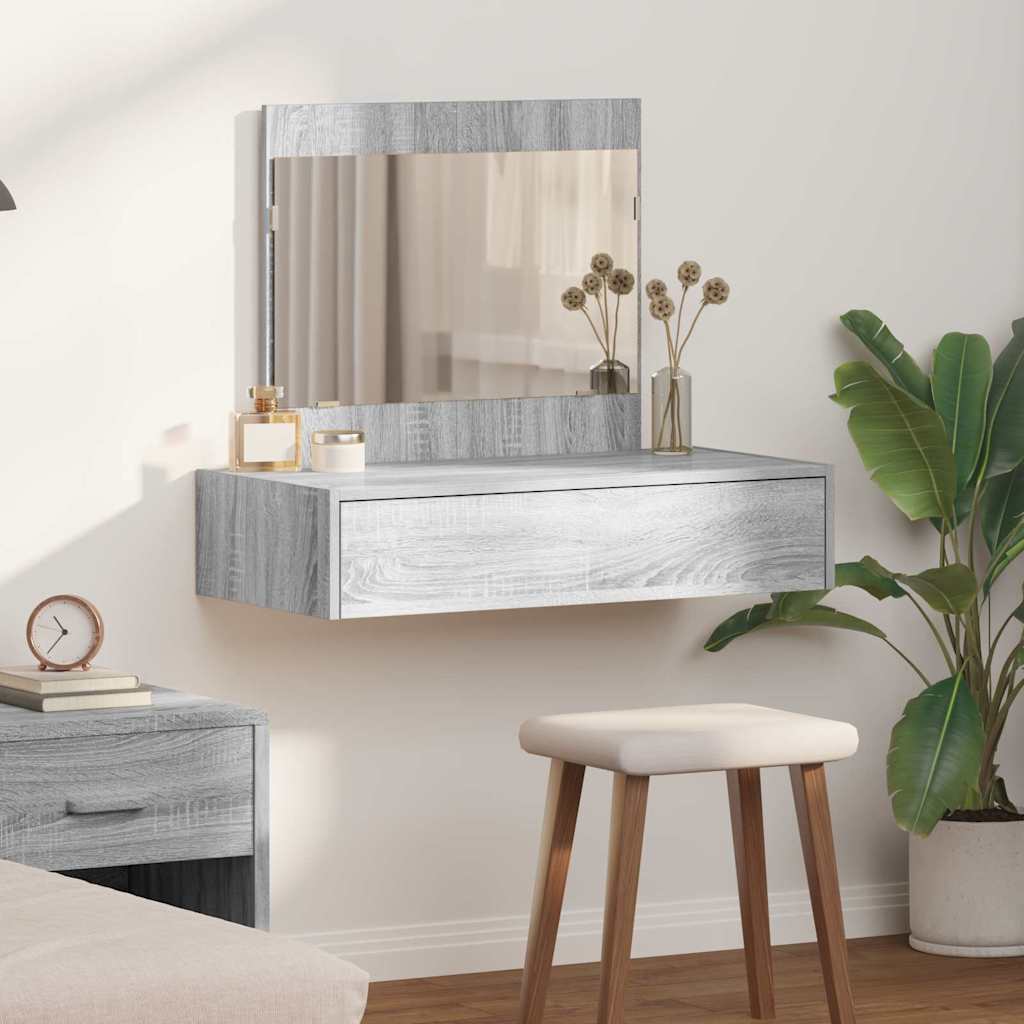 Mesa de vestir cinzeto 83 x 40 x 70 cm derivados de madeira