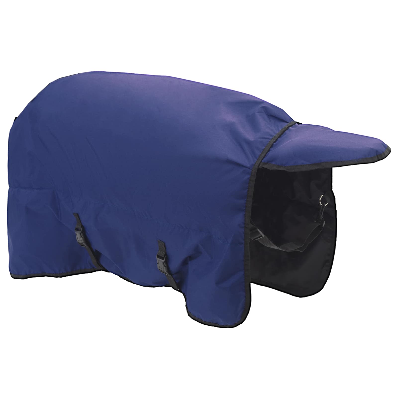 Cobertor de cavalo verde escuro e preto 105 cm poliéster