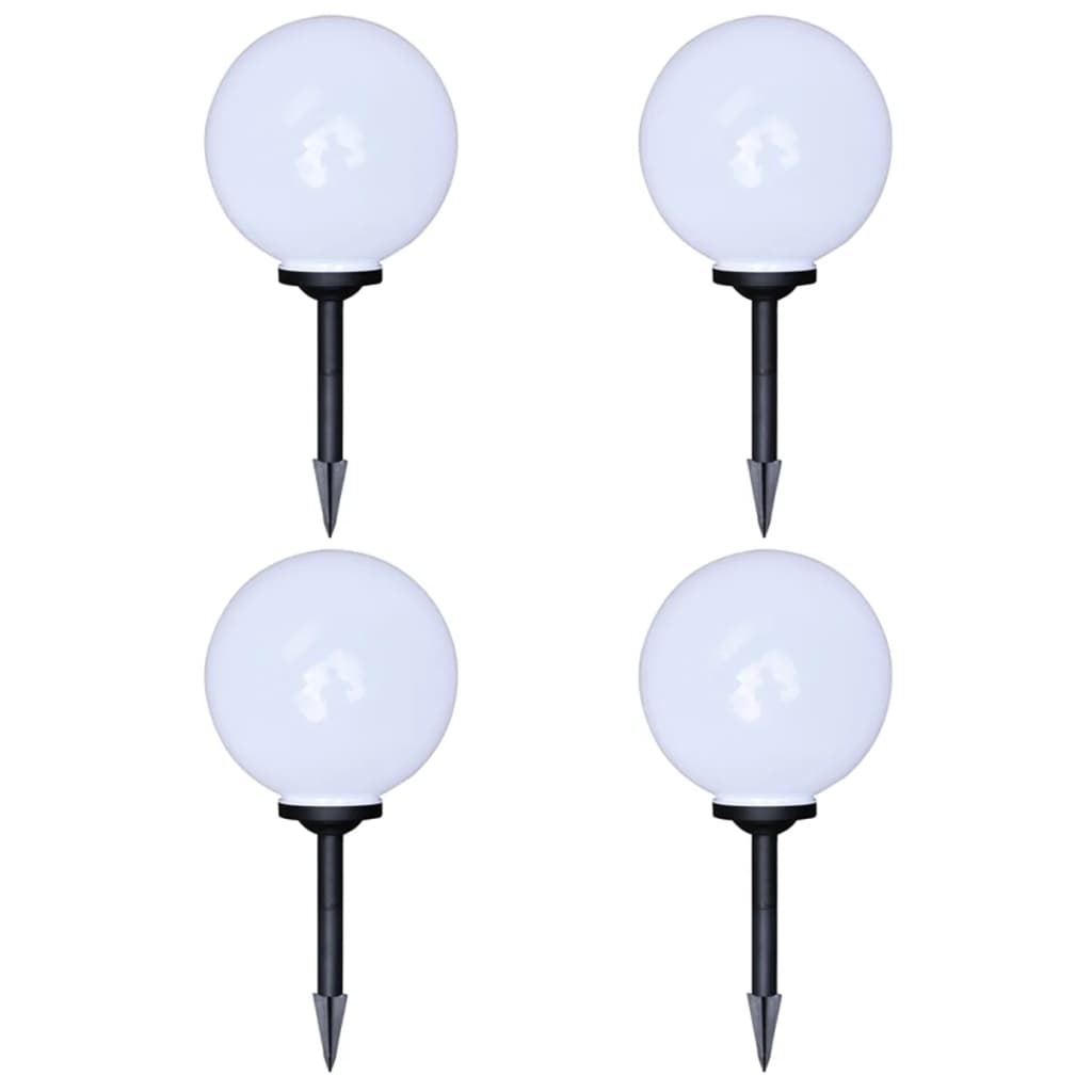 Candeeiros de exterior 4 pcs LED 30 cm com estacas de enterrar