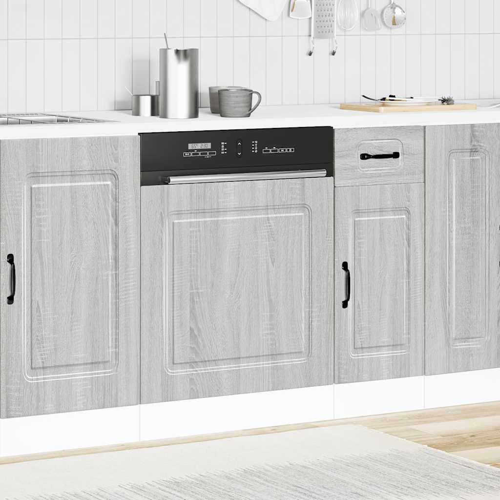 Painel máquina lavar louça kalmar 60x1,5x57 cm cinzento sonoma
