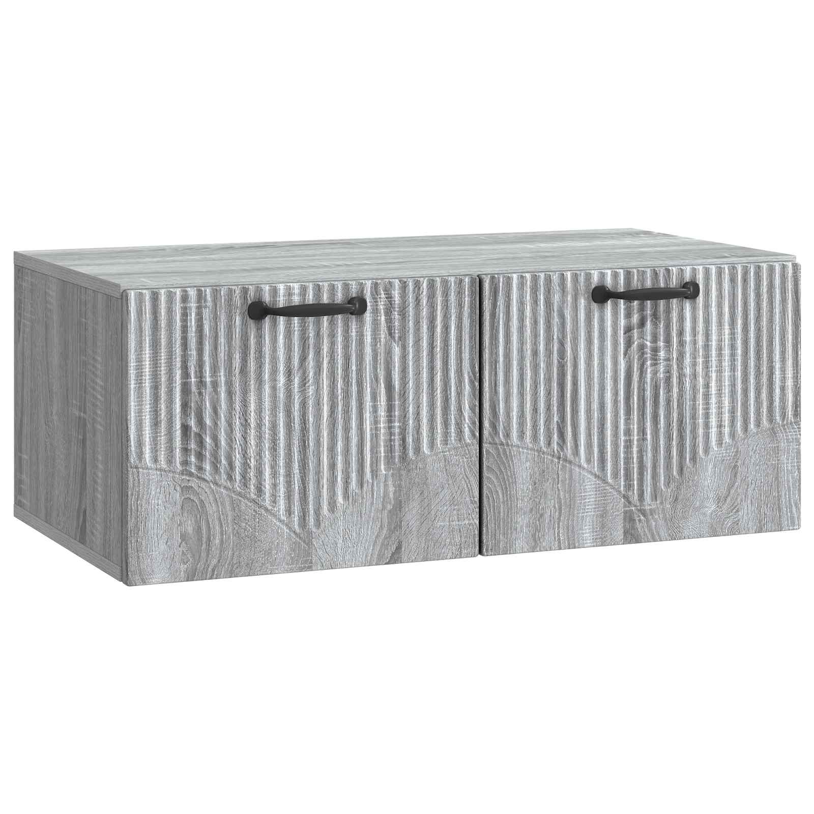 Gabinete de TV de parede sonoma cinzento 78,5 x 41 x 30 cm