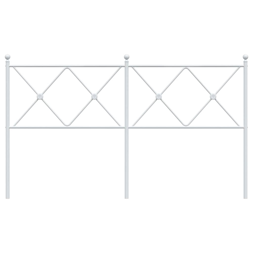 Cabeceira de substituição 160 cm metal branco