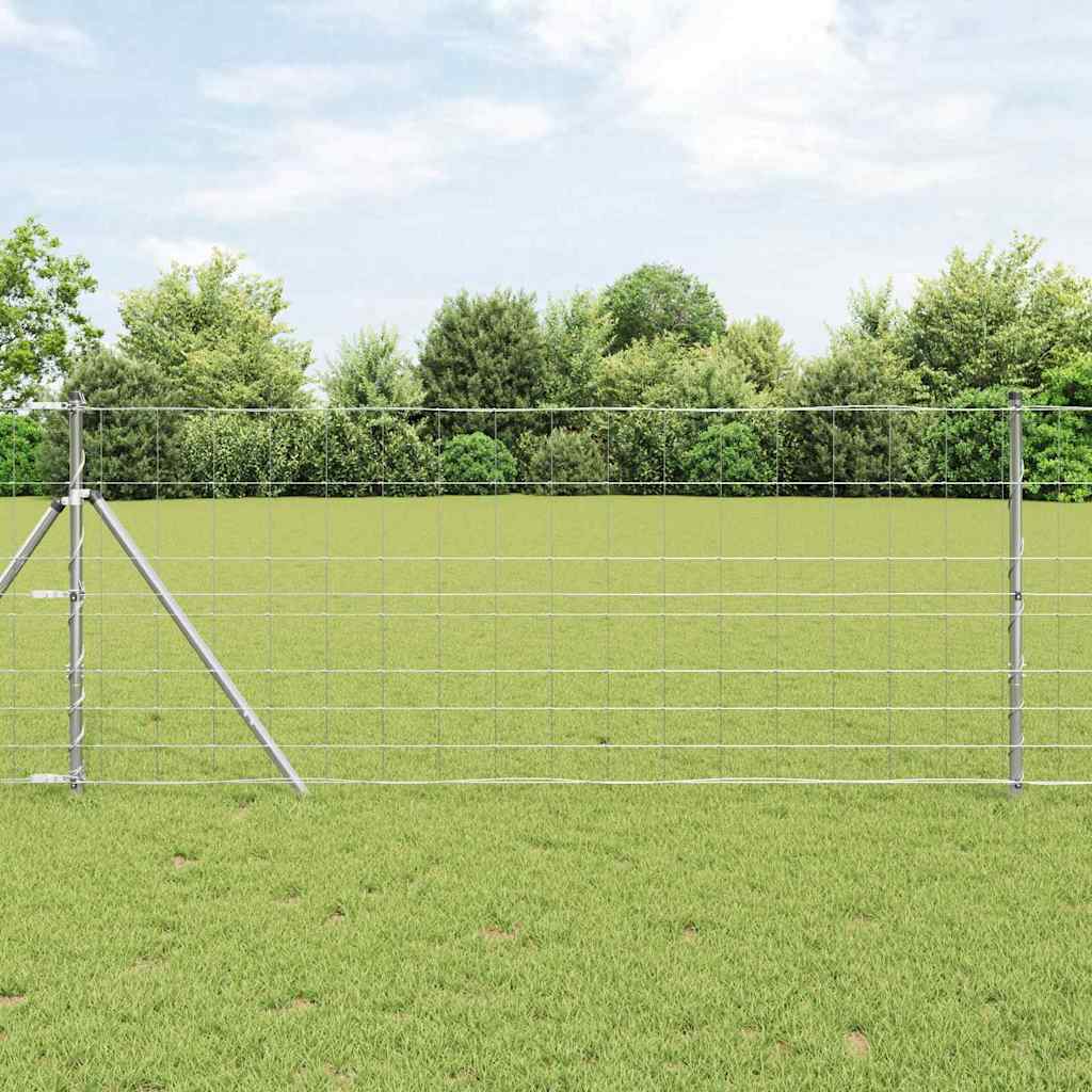 Cerca de campo prateado