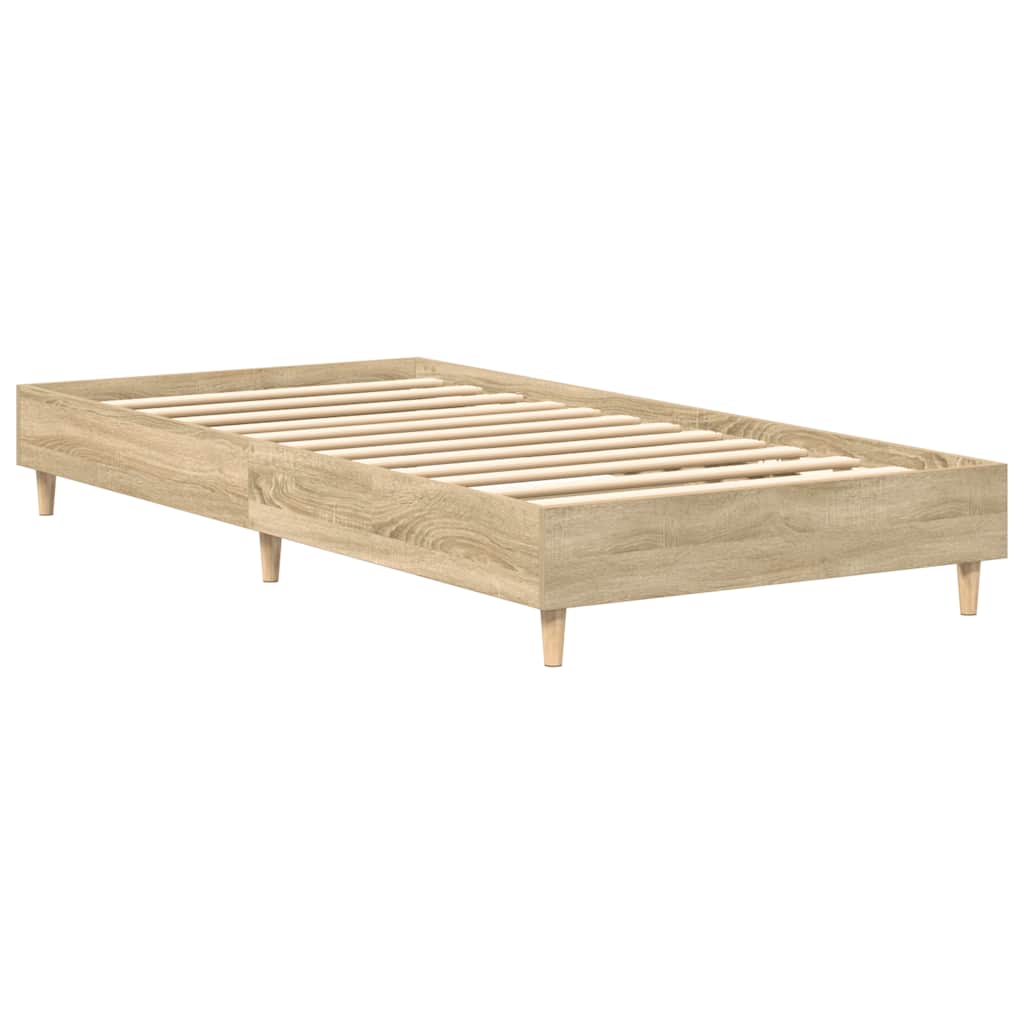 Estrutura cama s/ colchão 90x200 cm carvalho sonoma