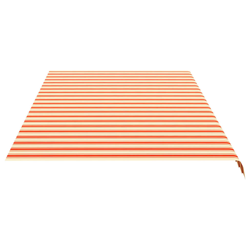 Tecido de substituição para toldo amarelo e laranja 600x300 cm poliéster