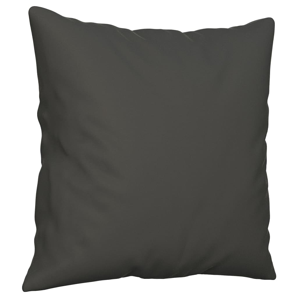 Almofadas decorativas 2 pcs 40x40 cm microfibra cinzento-escuro