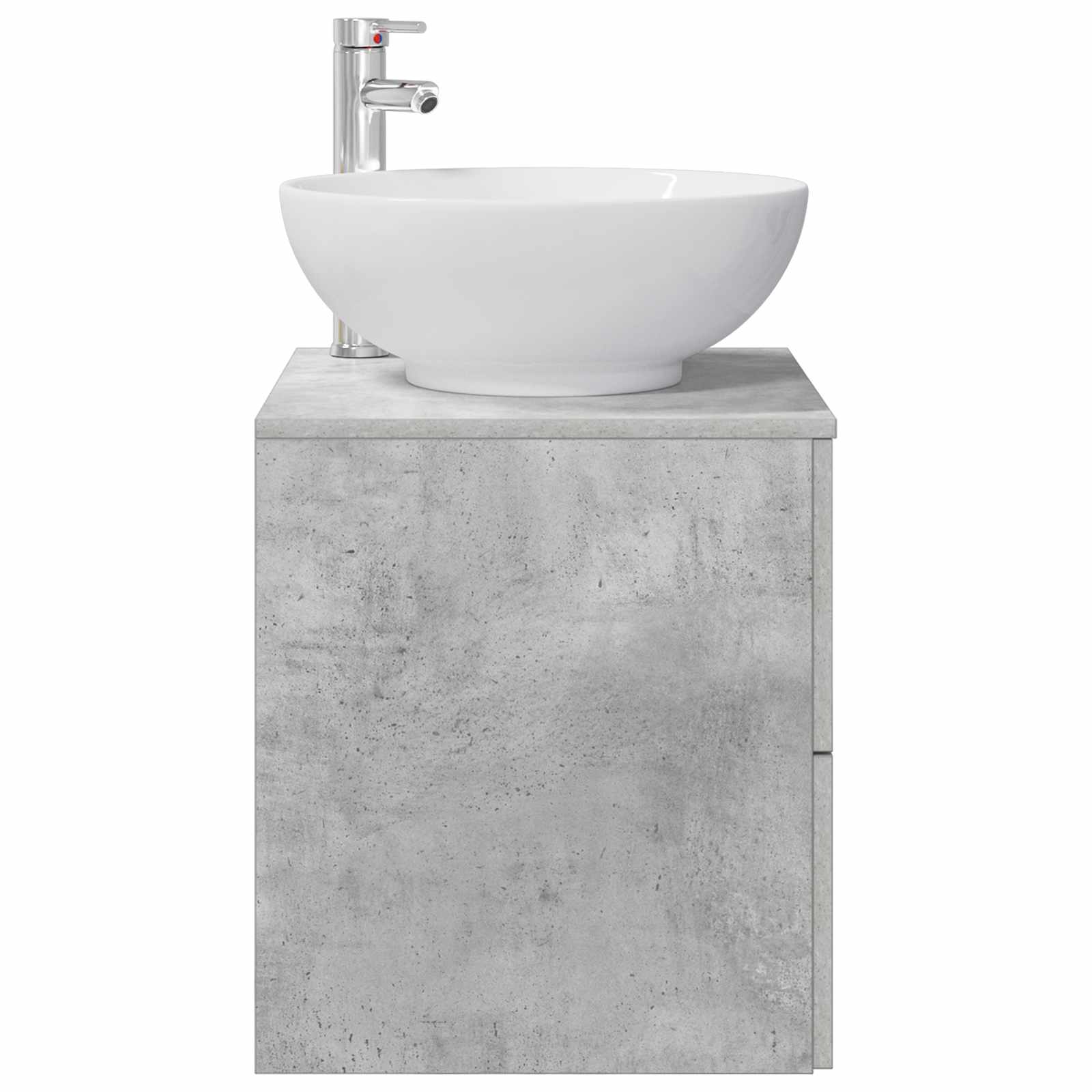 Vaidade com pia suspensa cinzento cimento 49,5 x 44,5 x 66,5 cm