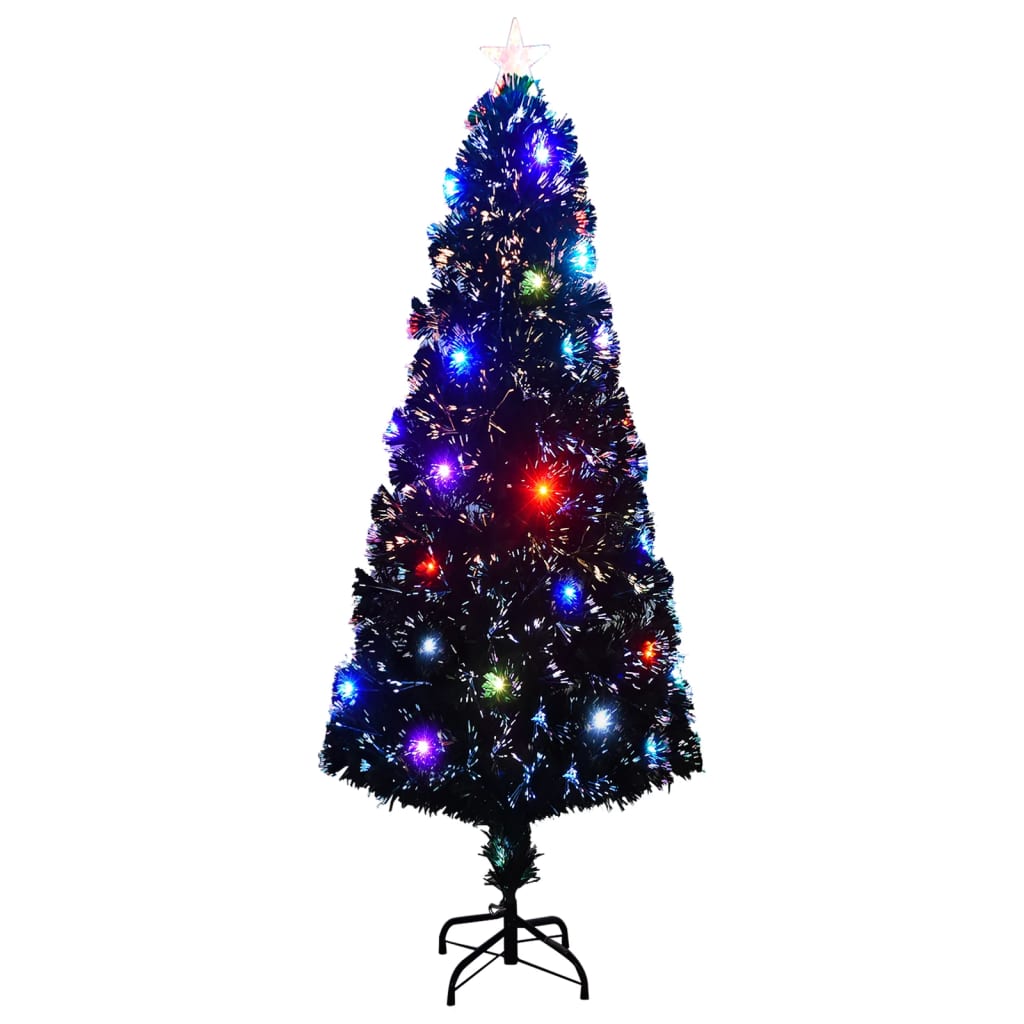 Árvore de natal pré-iluminada c/ suporte e LED 240 cm fibra ótica