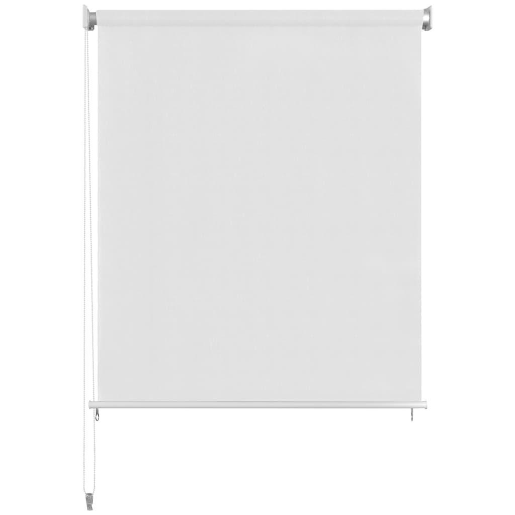 Estore de rolo para exterior 225 (l) x 140 (a) cm branco