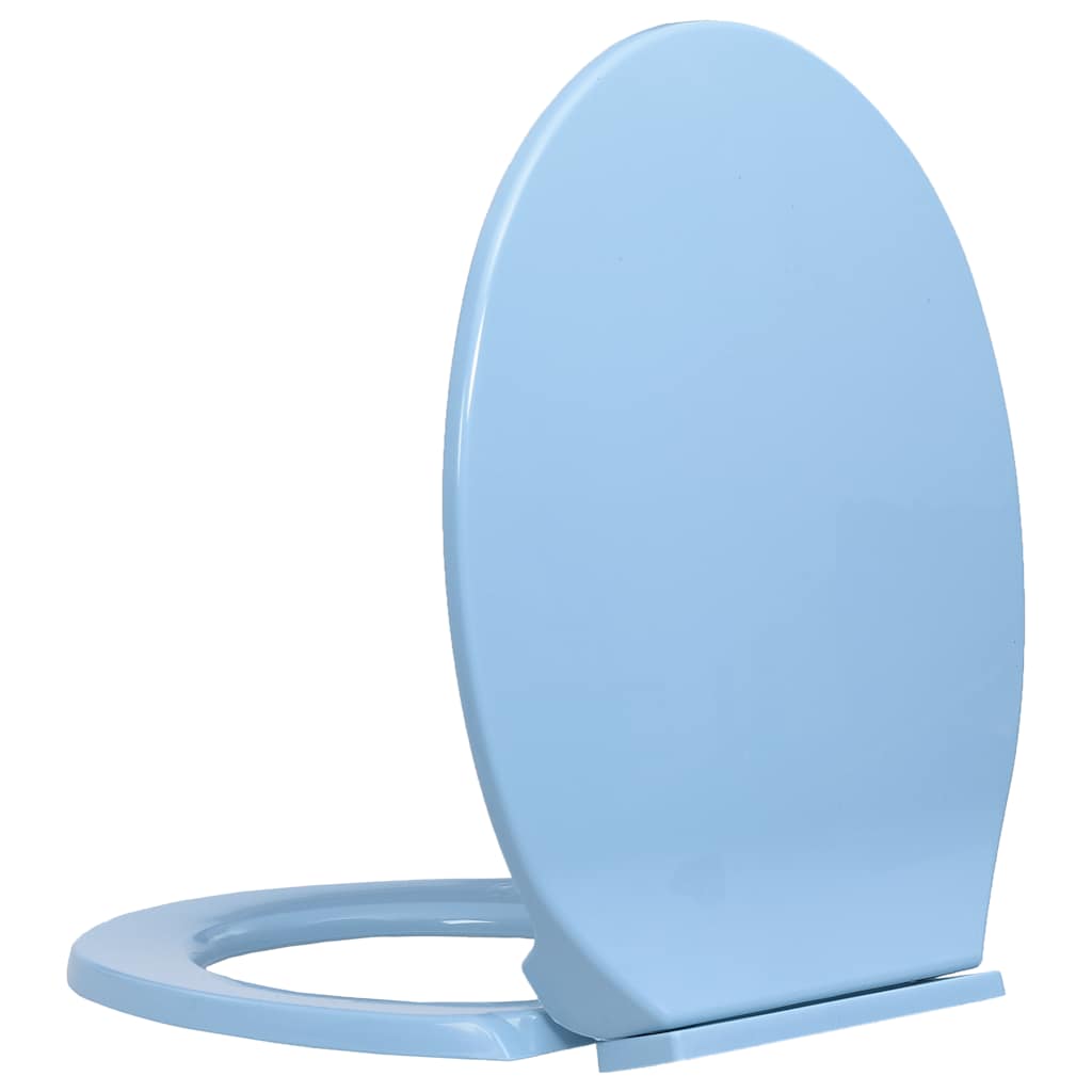 Tampo de sanita oval com fecho suave azul