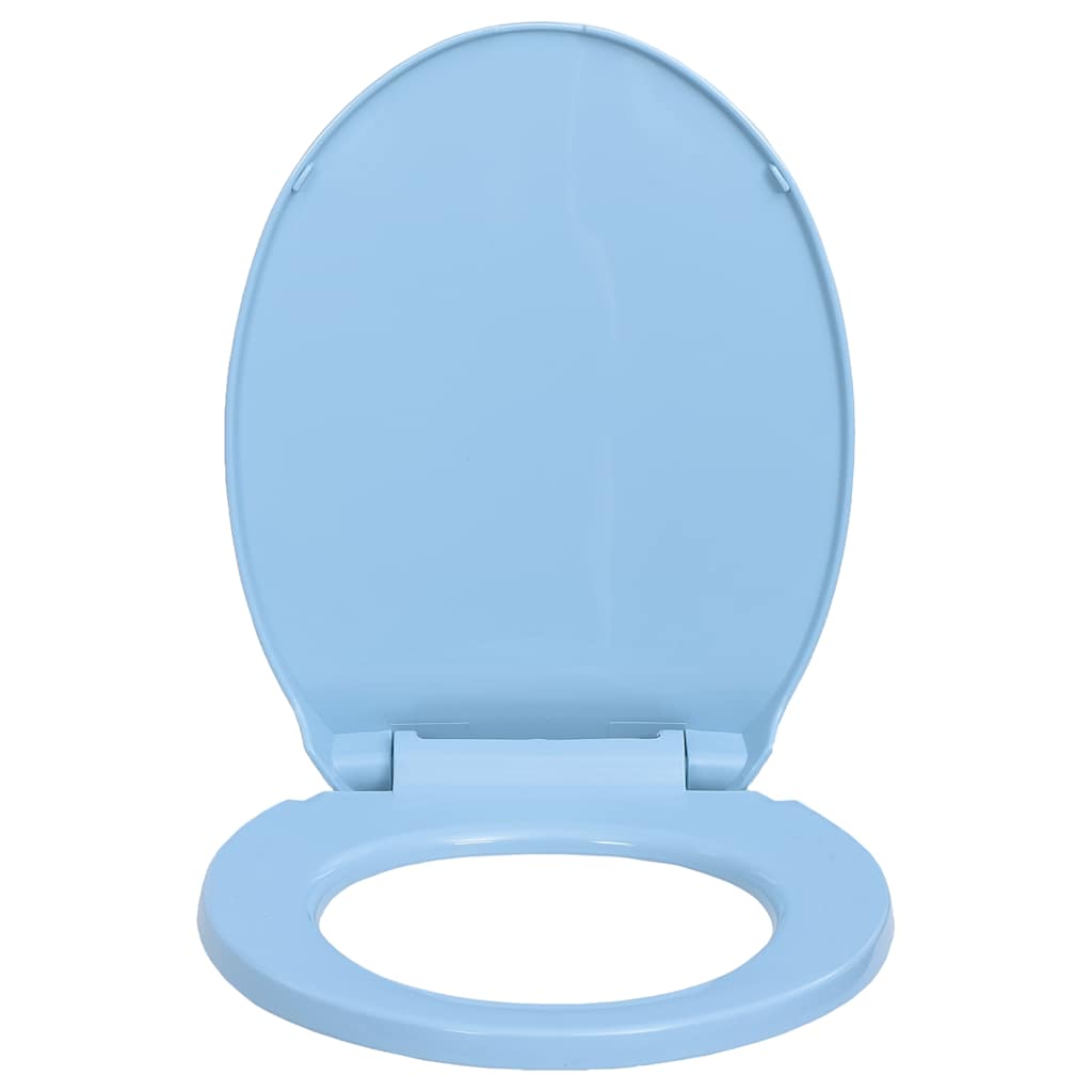 Tampo de sanita oval com fecho suave azul
