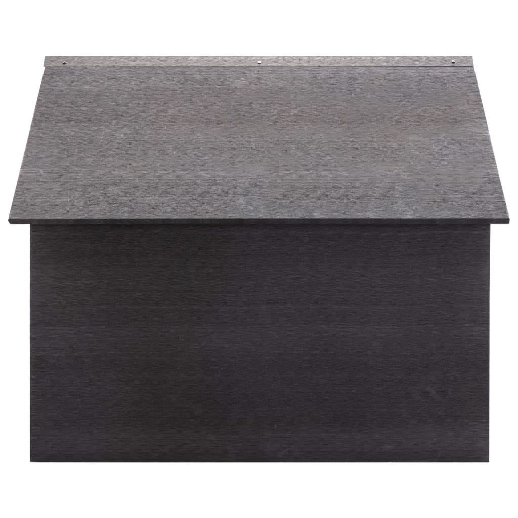 Abrigo para corta-relva 80x80x70 cm wpc cinzento