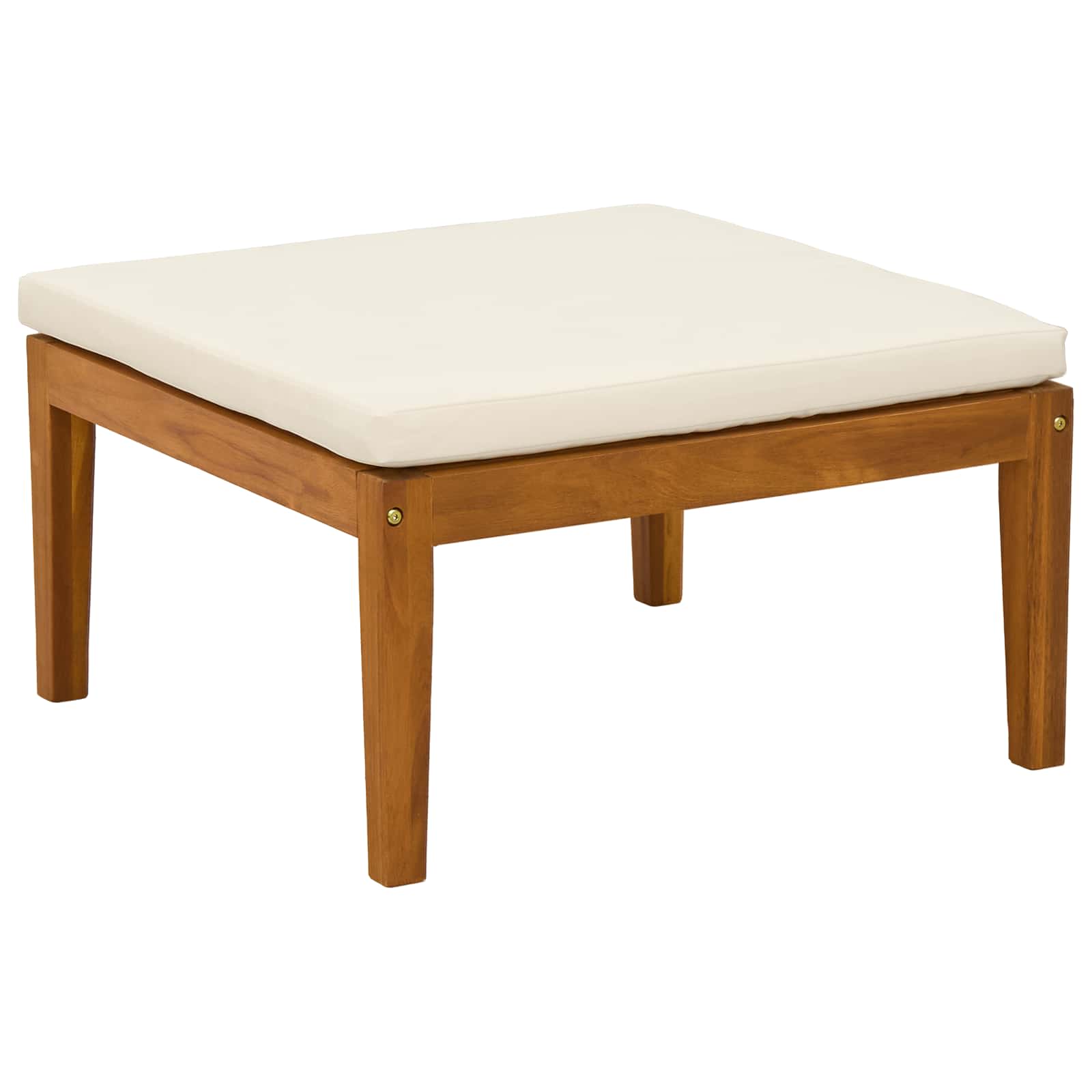 Apoio para os pés de jardim com almofada natural
