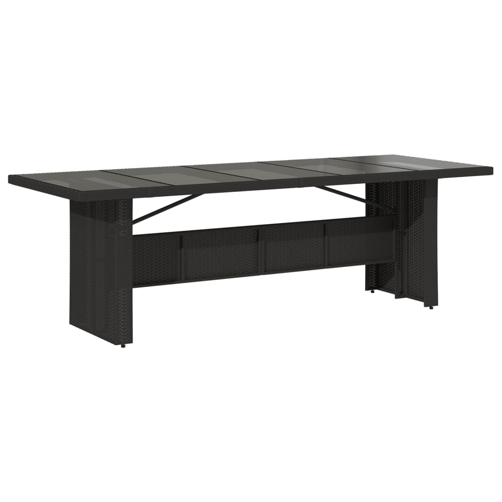 9 Pcs conjunto de jantar p/ jardim c/ almofadões vime PE preto