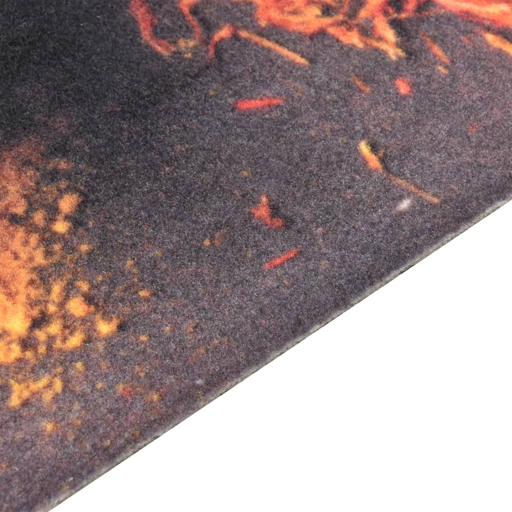 Tapete de cozinha lavável com design colheres 45x150 cm