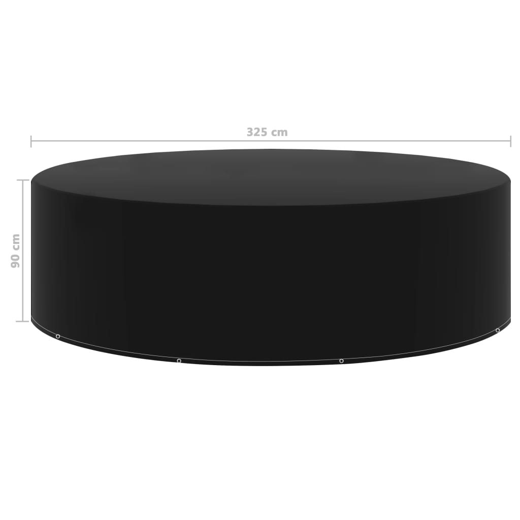 Capa para mobiliário de jardim com 10 ilhós 325x90 cm