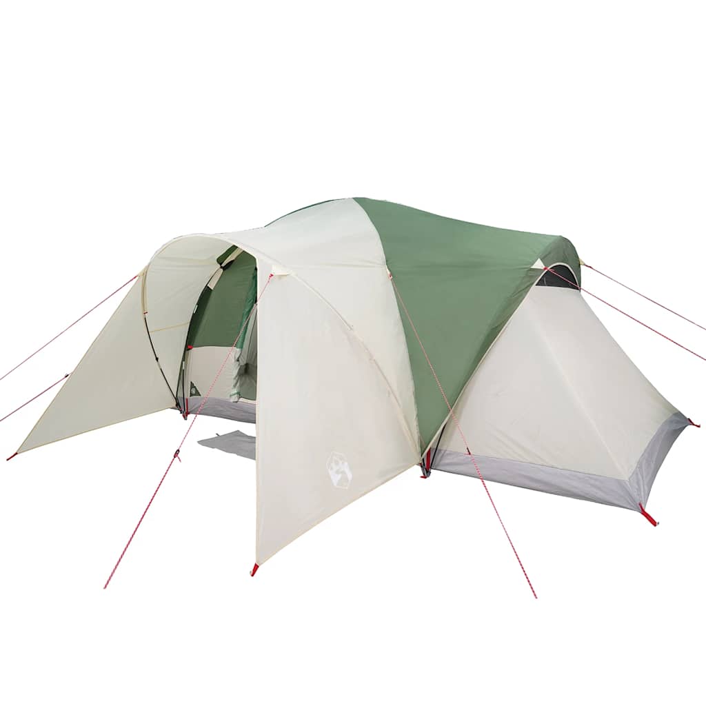 Tenda familiar em cúpula para 6 pessoas impermeável verde