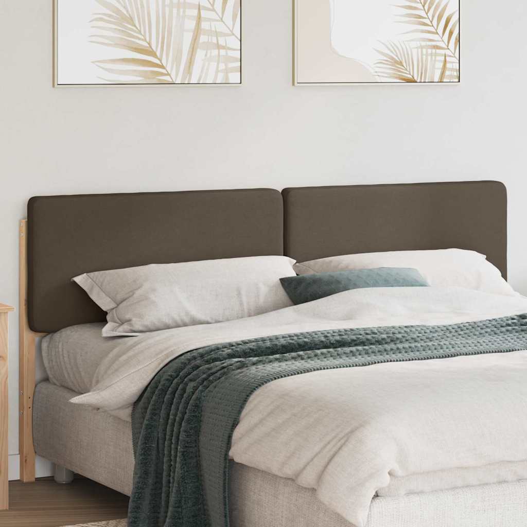 Cabeceira estofada com cabeceira marrom e taupe 180 cm
