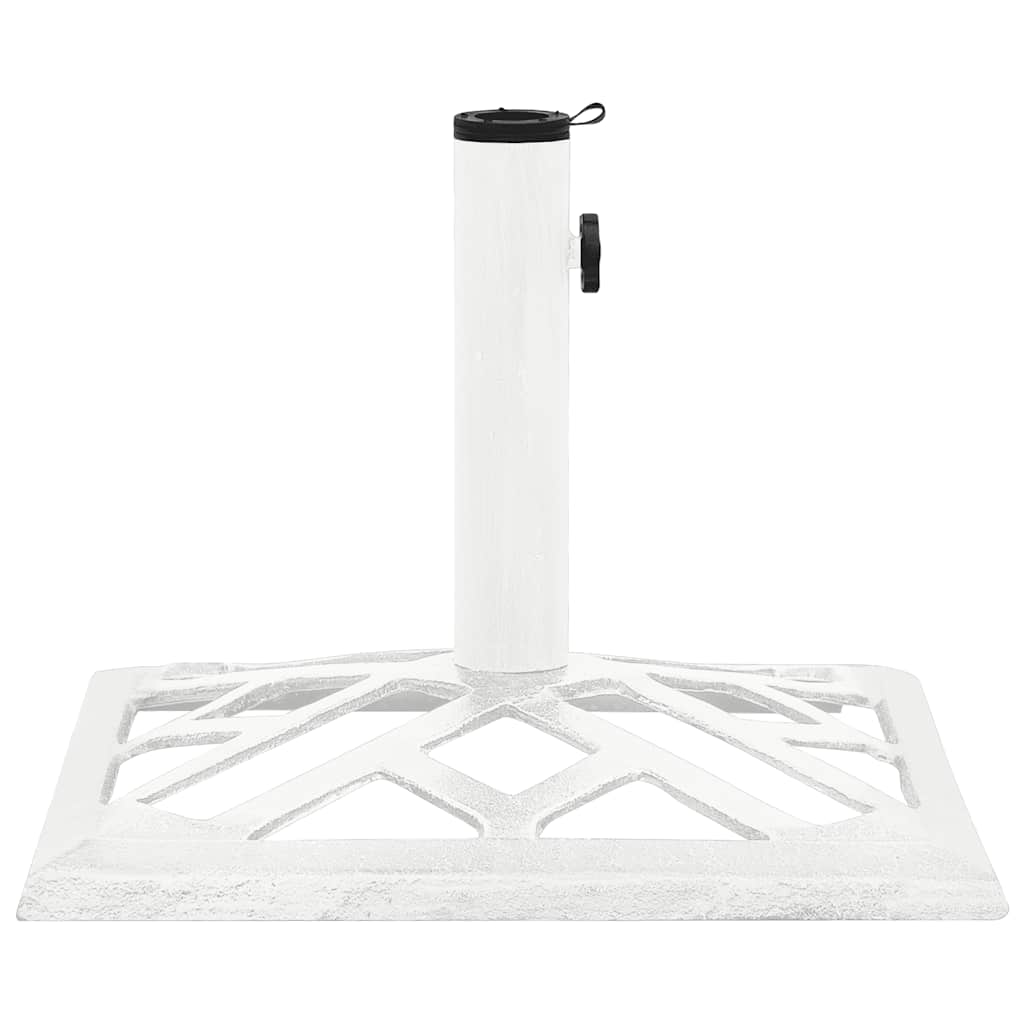 Base para guarda-sol ferro fundido 44x44x31 cm branco
