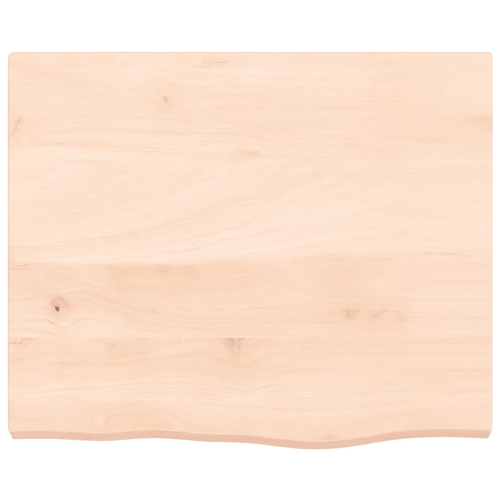 Tampo de mesa 60x50x(2-4) cm carvalho maciço não tratado