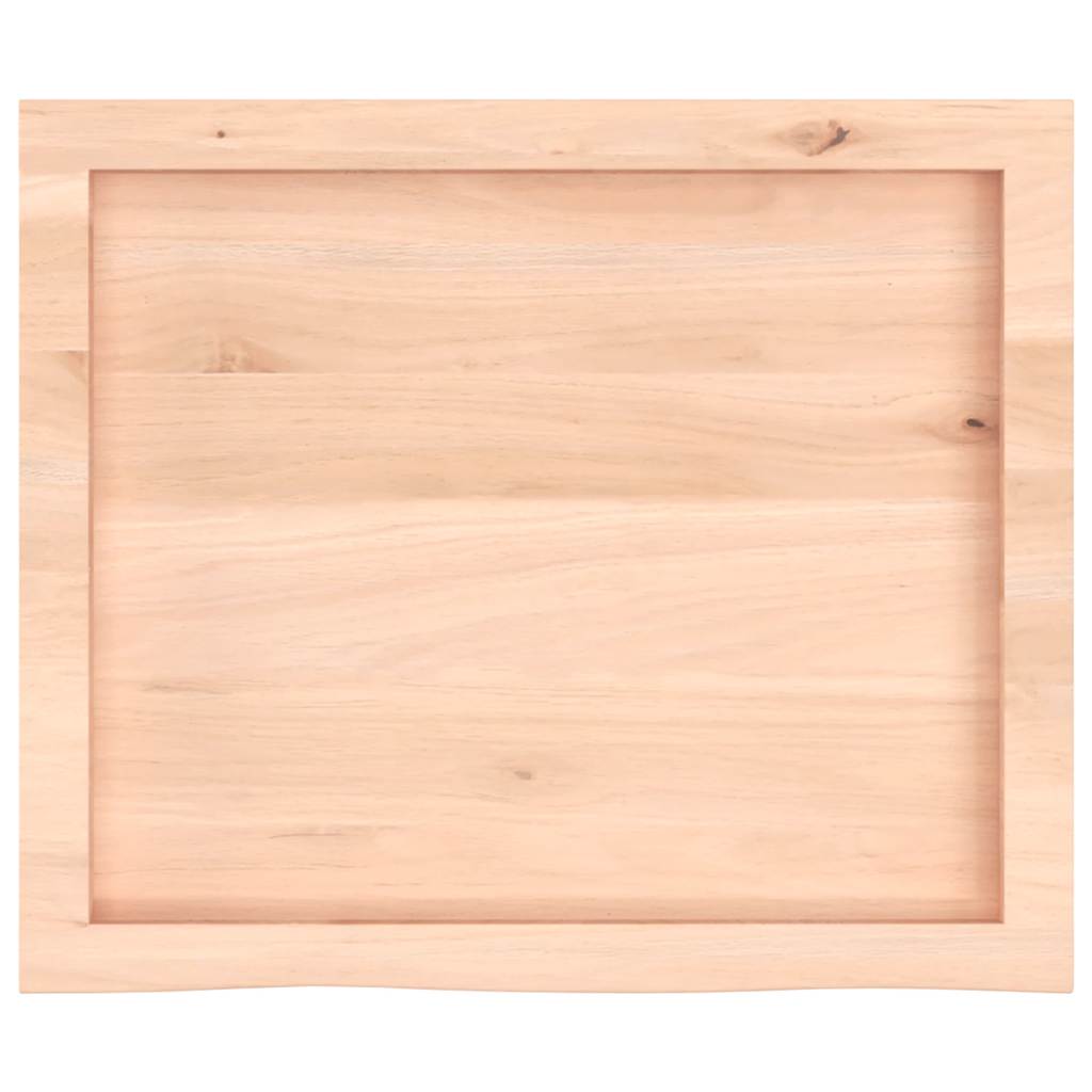 Tampo de mesa 60x50x(2-4) cm carvalho maciço não tratado