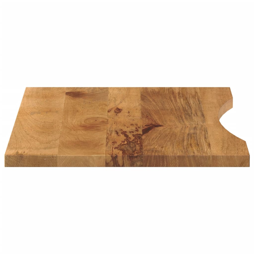 Tampo de mesa com curva 90x50x2,5 cm mangueira áspera maciça