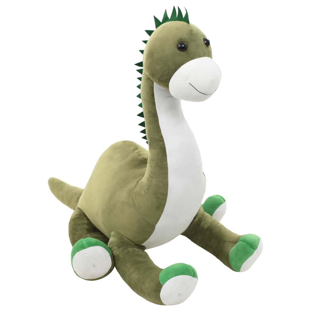 Dinossauro brontossauro de peluche verde