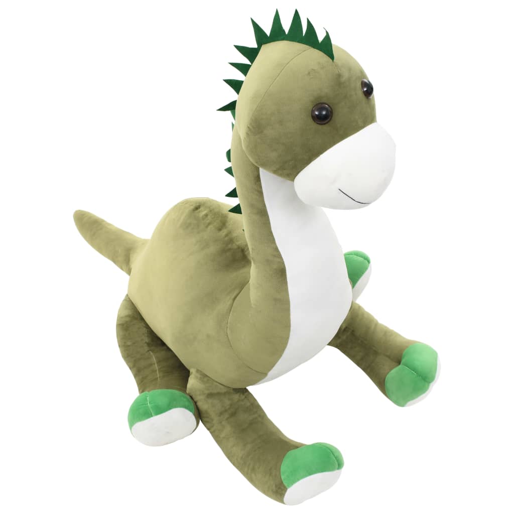 Dinossauro brontossauro de peluche verde