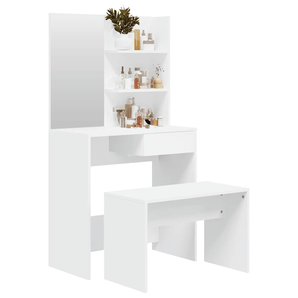 Conjunto toucador 74,5x40x141 cm branco
