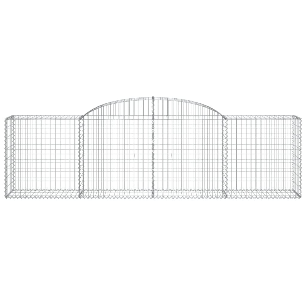 Cestos gabião arqueados 9 pcs 300x50x80/100cm ferro galvanizado