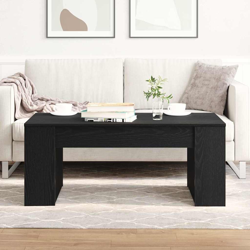 Mesa de centro carvalho preto 102 x 55 x 42 cm