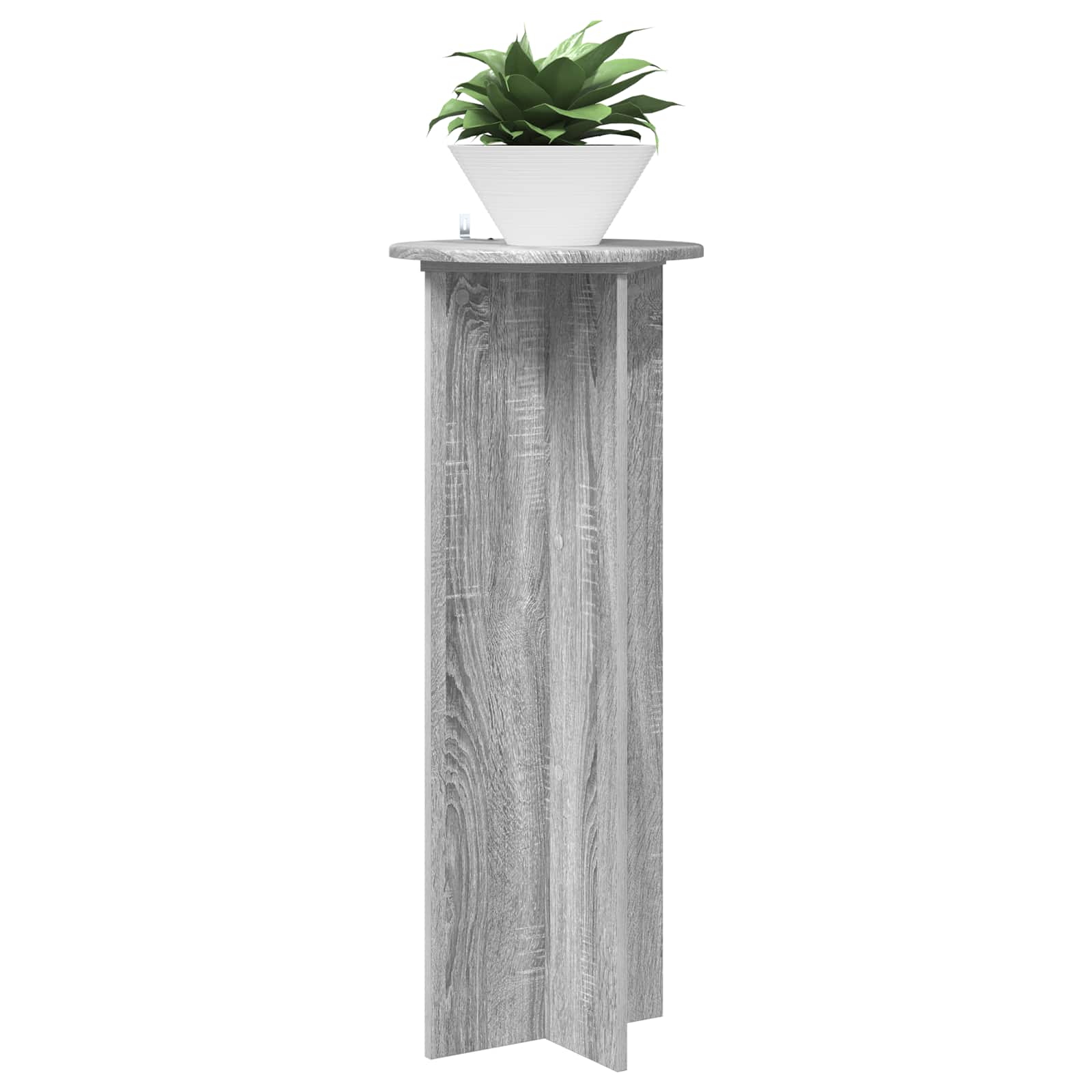 Suporte para plantas 2 unid. sonoma cinzento ø40 x 100 cm