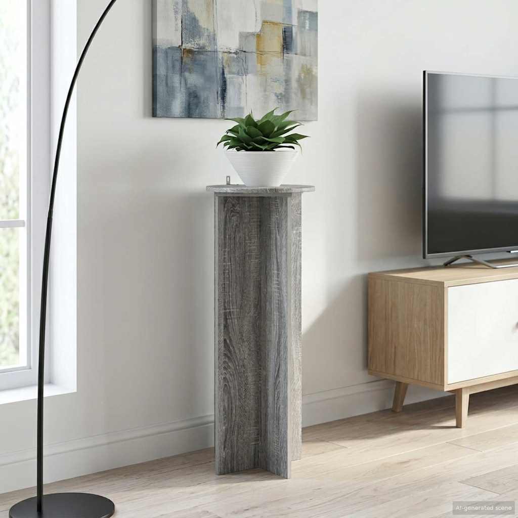 Suporte para plantas 2 unid. sonoma cinzento ø40 x 100 cm