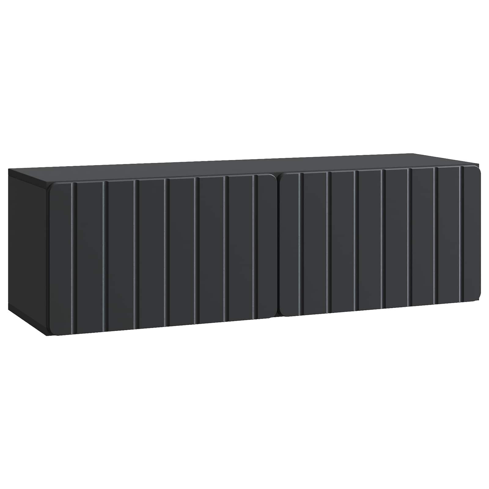 Gabinete de TV de parede 98 x 31 x 30 cm preto