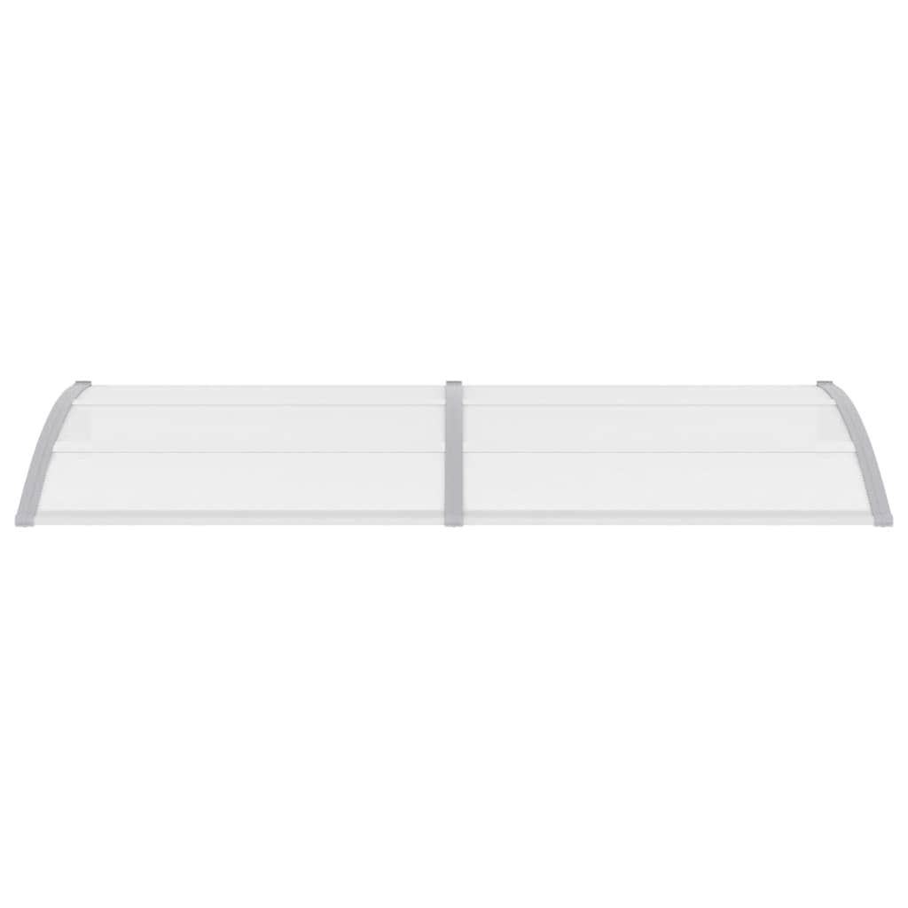 Toldo para porta 240x75 cm PC cinzento e transparente