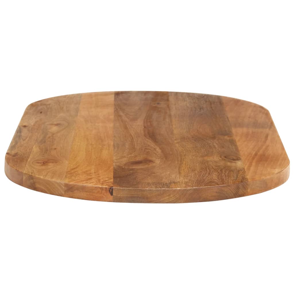 Tampo de mesa oval 100x40x3,8 cm madeira de mangueira maciça