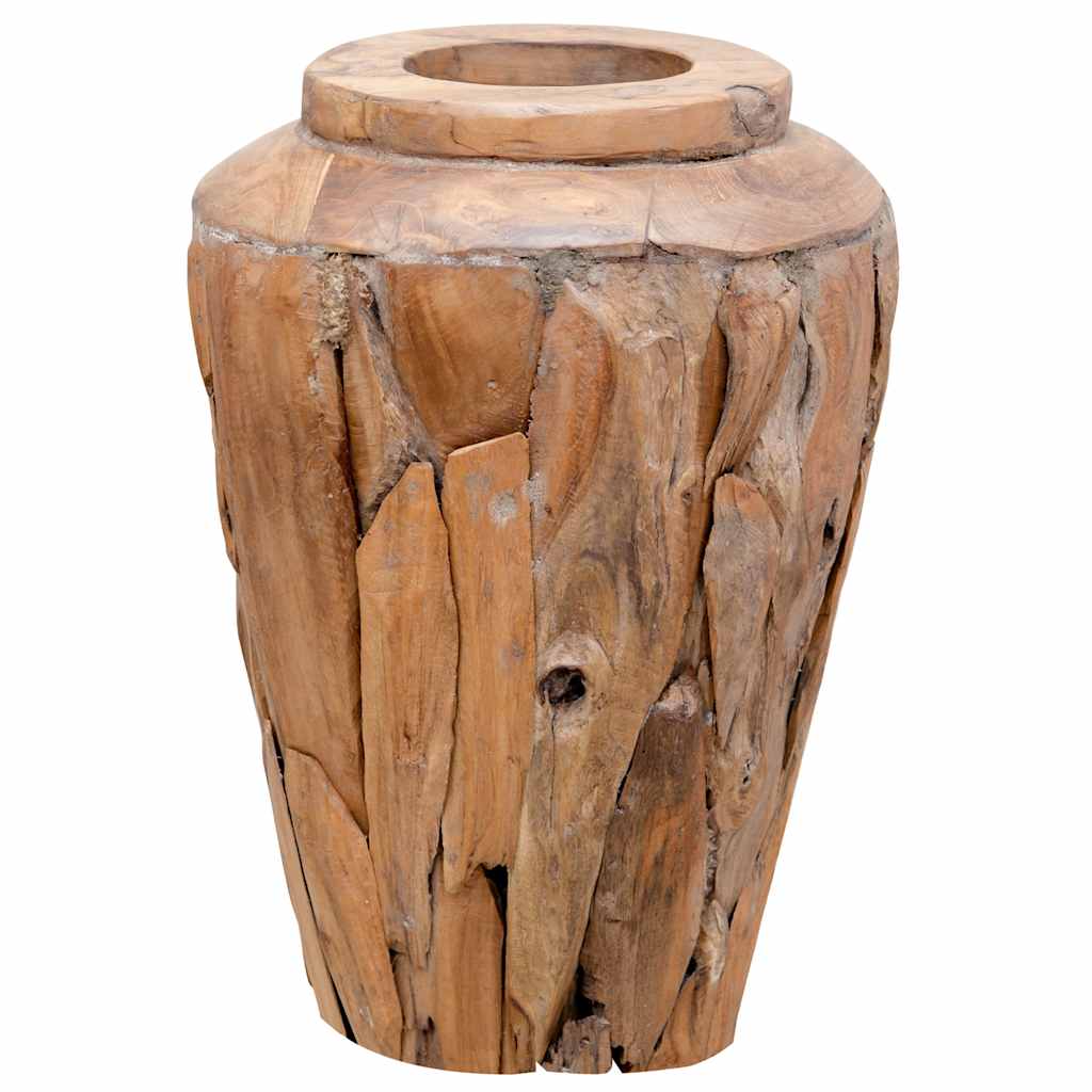 Jarra decorativa 40x60 cm madeira de teca maciça
