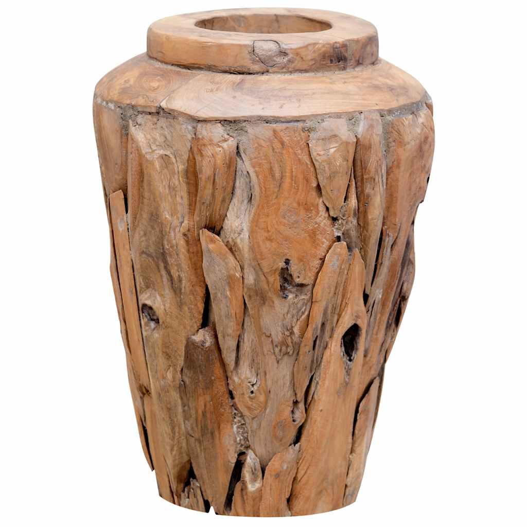 Jarra decorativa 40x60 cm madeira de teca maciça