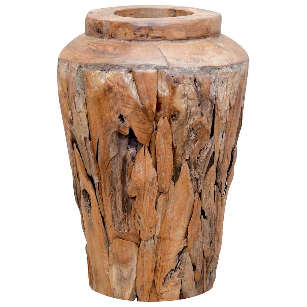 Jarra decorativa 40x60 cm madeira de teca maciça