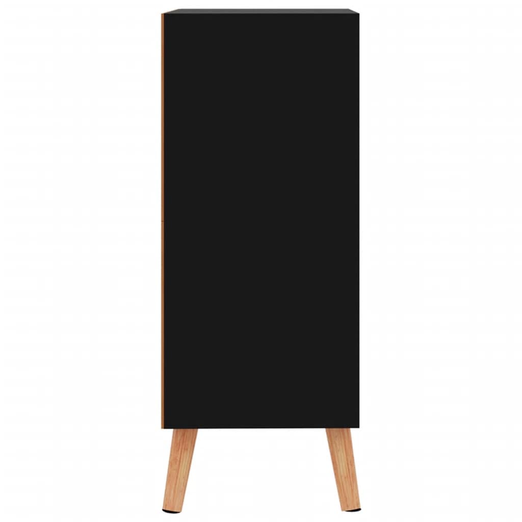 Aparador 60x30x72 cm derivados de madeira preto brilhante