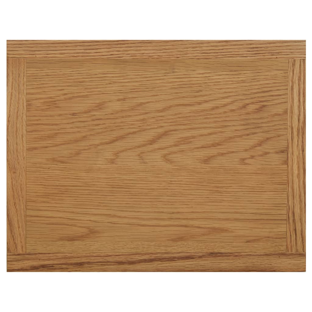 Mesa apoio c/ suporte para revistas 45x35x55 cm carvalho maciço