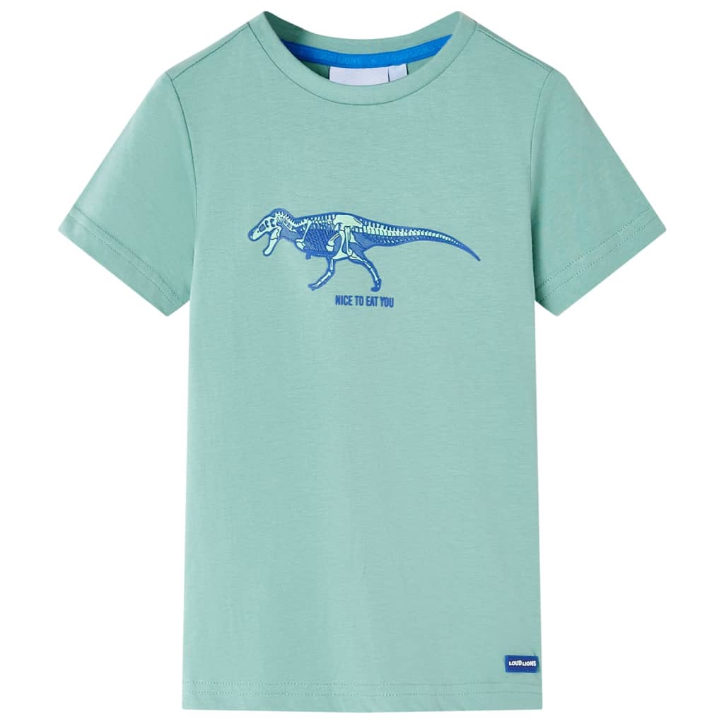T-shirt para criança caqui-claro 128