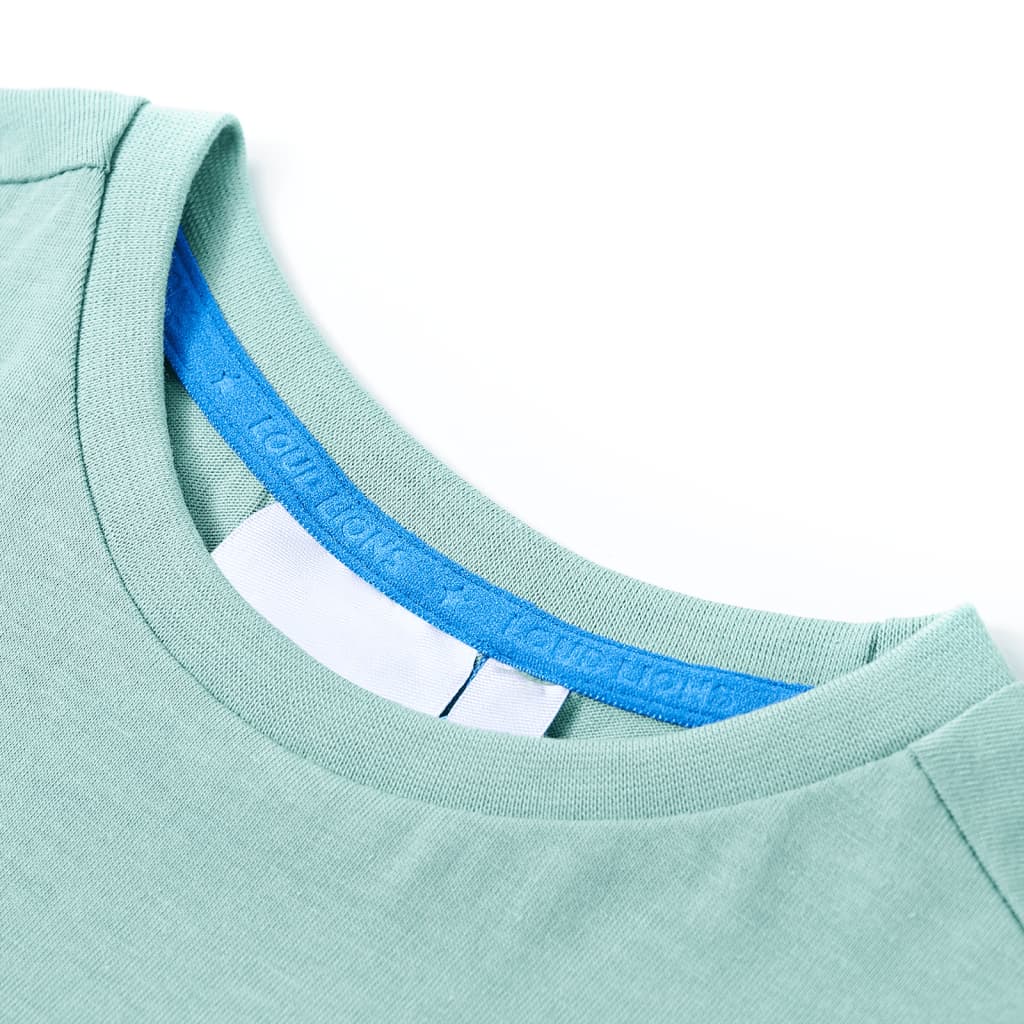 T-shirt para criança caqui-claro 128